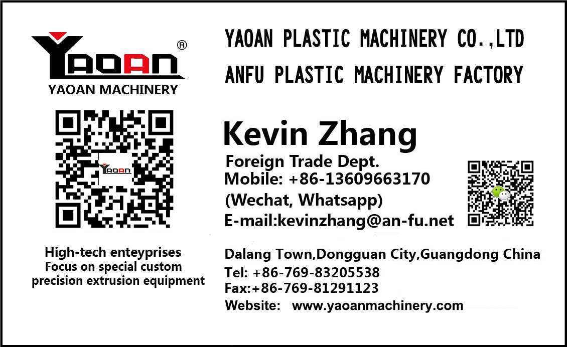 yaoan plastic machinery company